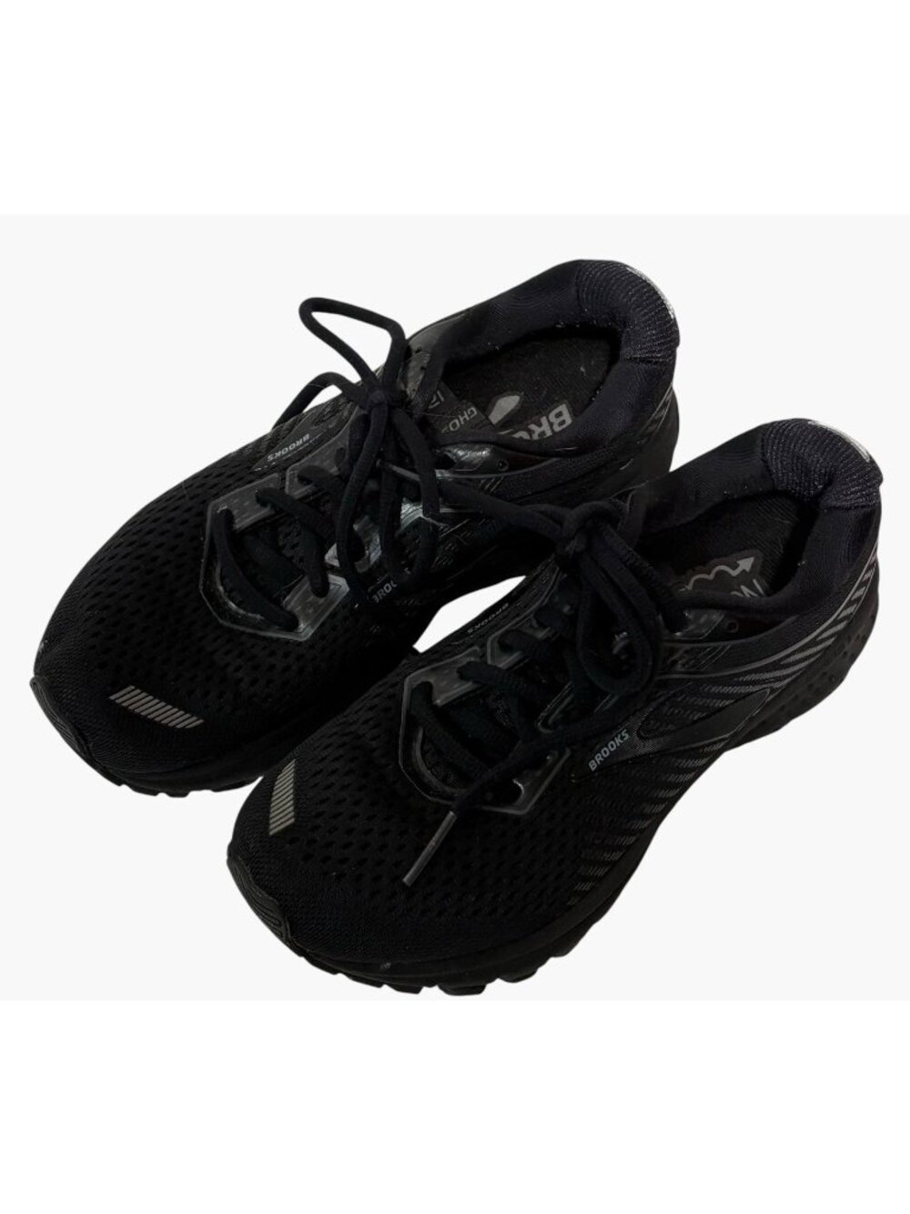 Brooks Ghost 12 Running Shoes Womens Sz 6 Black Sneakers 1203051B040